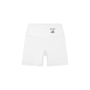 Women's Marked Biker Shorts | Monochrome Black