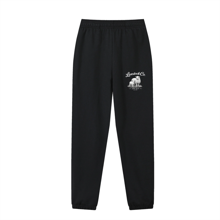 Marked Sweatpants | Monochrome White