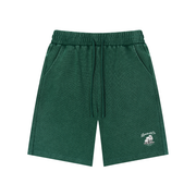 Marked Waffle Knit Shorts | Monochrome White