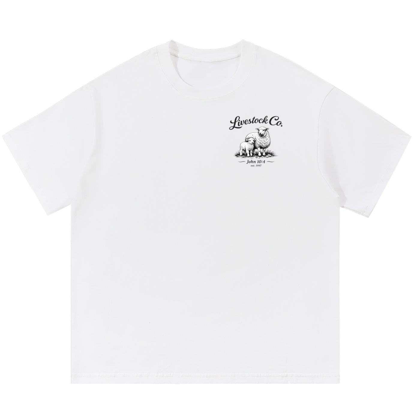 Marked Tee | Monochrome Black