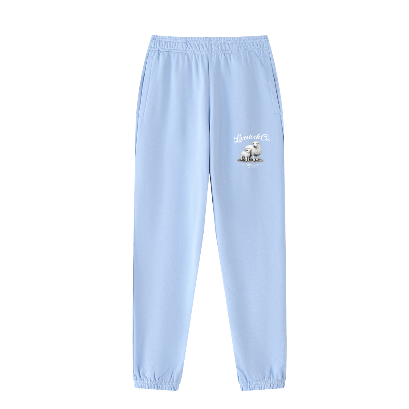 Marked Sweatpants | Monochrome White
