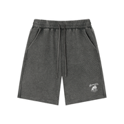 Marked Waffle Knit Shorts | Monochrome White