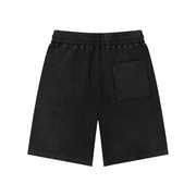 Marked Waffle Knit Shorts | Monochrome White